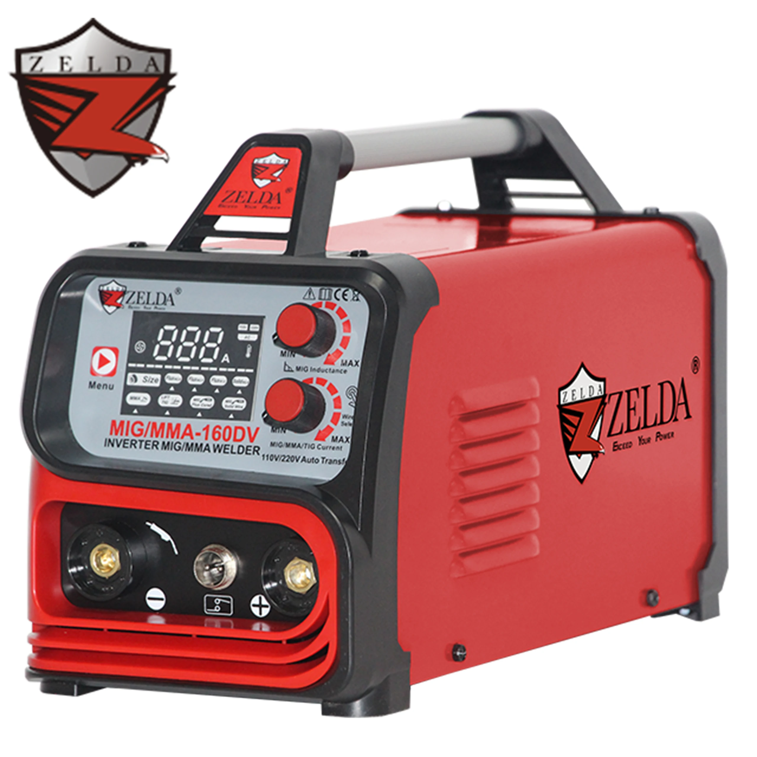ZELDA MIG MMA 160DV double pulse mig welding machine 110v welding mig