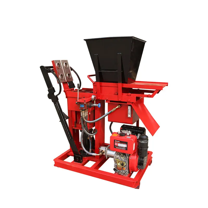 ZEYU Factory Manufacture High Production Efficiency 2-25 Small Interlocking Manual Ecological Mud Brick Manufacturing Machine