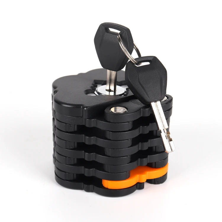 Chain Lock Electric Bicycle Folding Cube Hamburger Lock Anti-theft Password Bicycle Lock for Mountain Bike