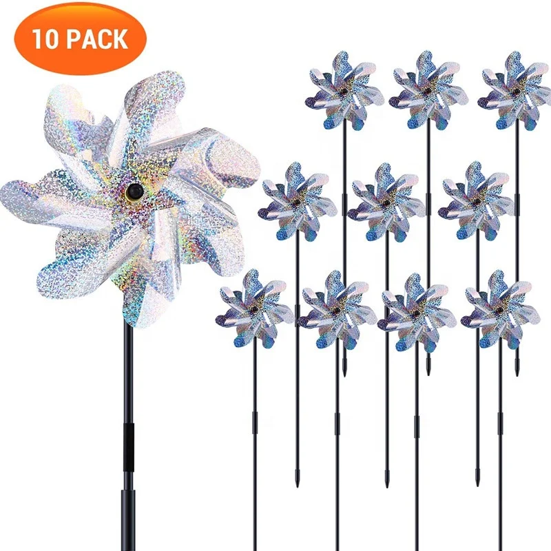 Lower price  windmill toys reflective plastic windmill pinwheel toys