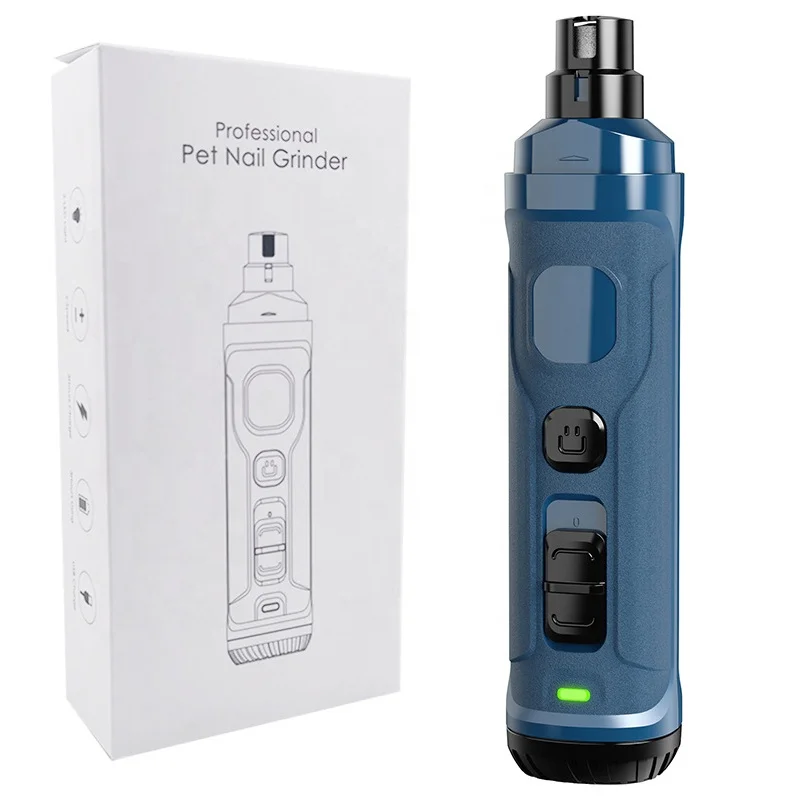 New Design USB Rechargeable Electric Pet Nail Grinder Cat Dog Claw Paw Care Clean Grooming Trimmer Tool Grinder with Custom Logo