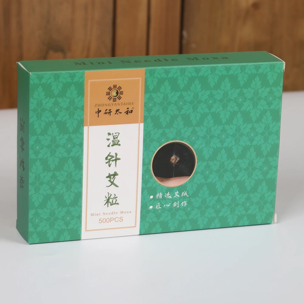 ZhongYan Taihe Mini Needle Moxa Stick Acupuncture Moxibustion Patches 500pcs/box