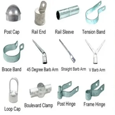 Hot dipped galvanized chain link fence accessories For sale fencing fitting parts