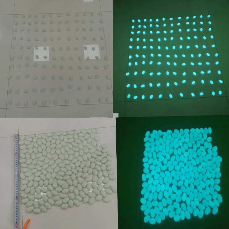 
SynHua201188 garden pebble luminous glowing in the dark Artificial Pebble for outdoor 