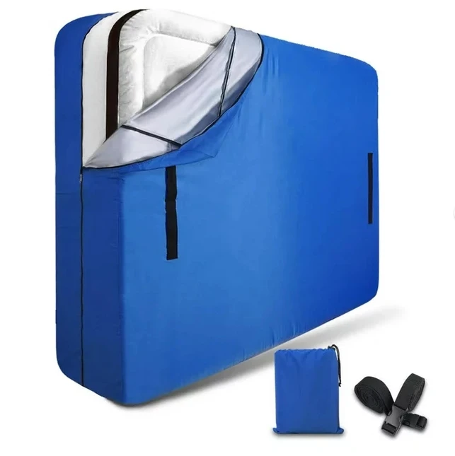 Лидер продаж тканый матрас с подвижным покрытием мешок для хранения матраса пыленепроницаемый плотный устойчивый к разрыву наматрасник из полиэтилена