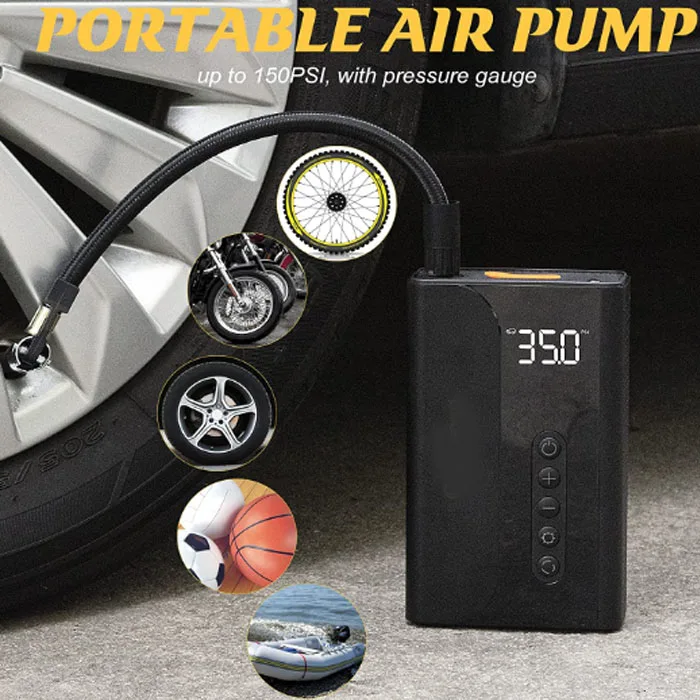 4 in 1 10400mAh portable car jump starter with air compressor Auto Repair Tools