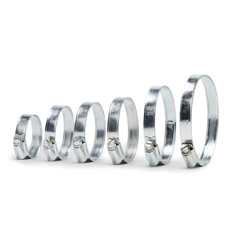 Tianjin Factory Customized Adjustable British Type Stainless Steel Blue Head Pipe Clamp with Good Price