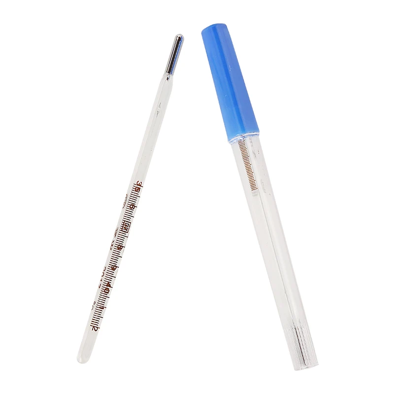 Custom wholesale Medical mercury decorative glass thermometers axillary clinical thermometers