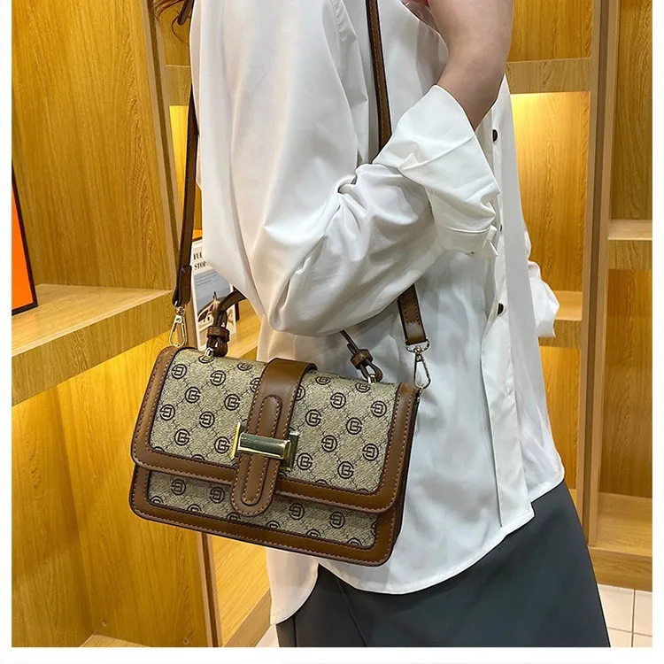 Small HandBag Female 2024 New Korean Fashion Trend Small Square Bag Brand Women Shoulder Bag High Quality Leather Crossbody bag