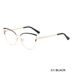Retro Optical Metal Frames Durable Cat Eye Eyewear South America Market Popular