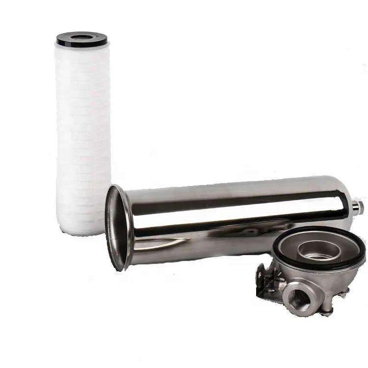 10 Inch Stainless Steel Single Cartridge Filter Water Housings For Liquid Purification