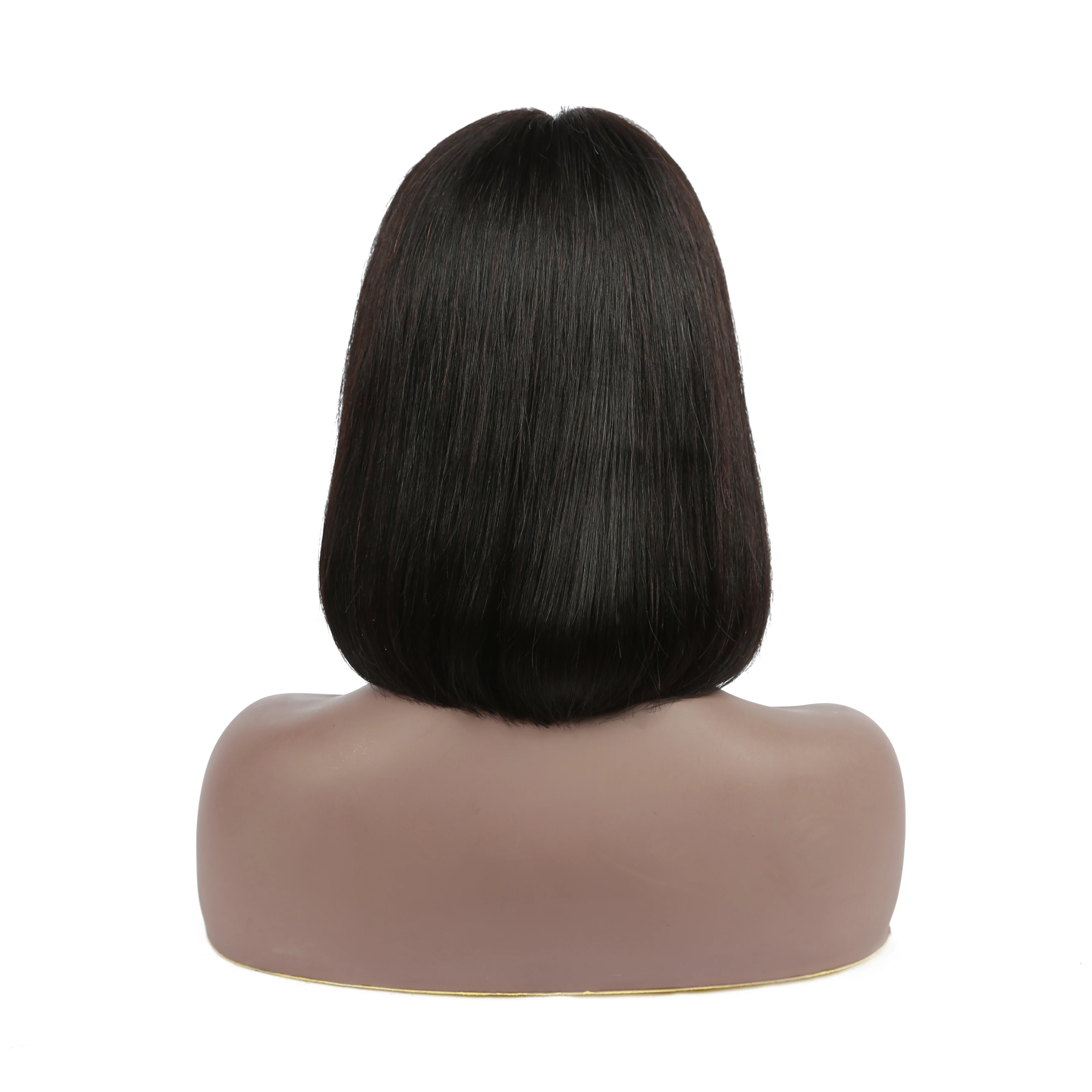 Парик Virgin Bob T-part человеческие волосы на сетке 13*4*1 прямые парики боб для черных женщин могут быть окрашены 150% плотные спереди