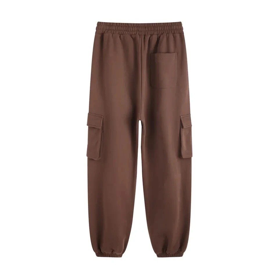 Spring Fleece Casual Cargo Track Pants Unisex Wholesale High Quality Oversized Cargo Pants Men