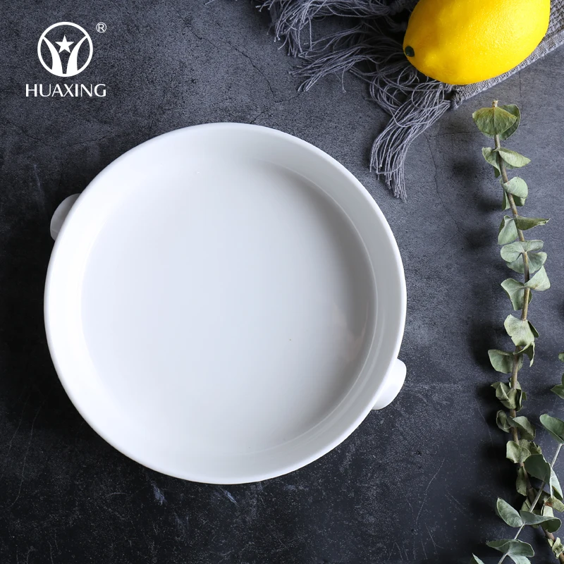 High quality ceramic porcelain bread plates baking dishes trays for kitchen