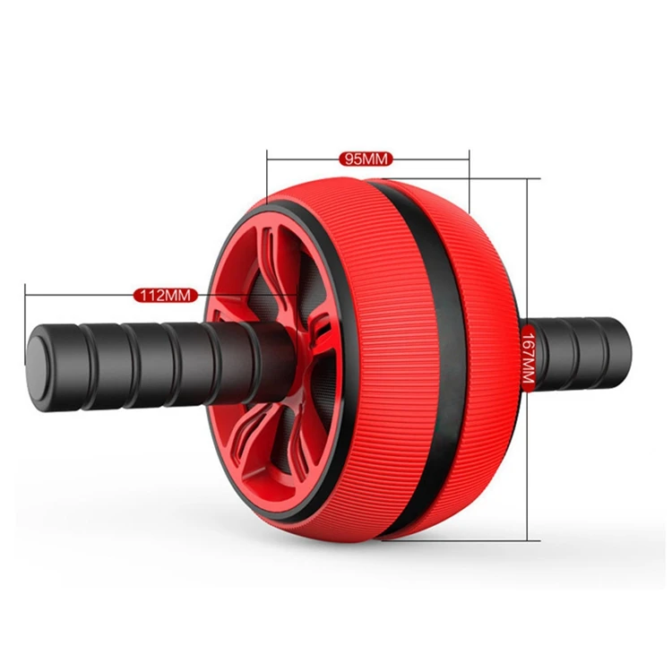 Wholesale Price Fitness Abdominal Trainer ABS Exercise Double Roller Wheel Set