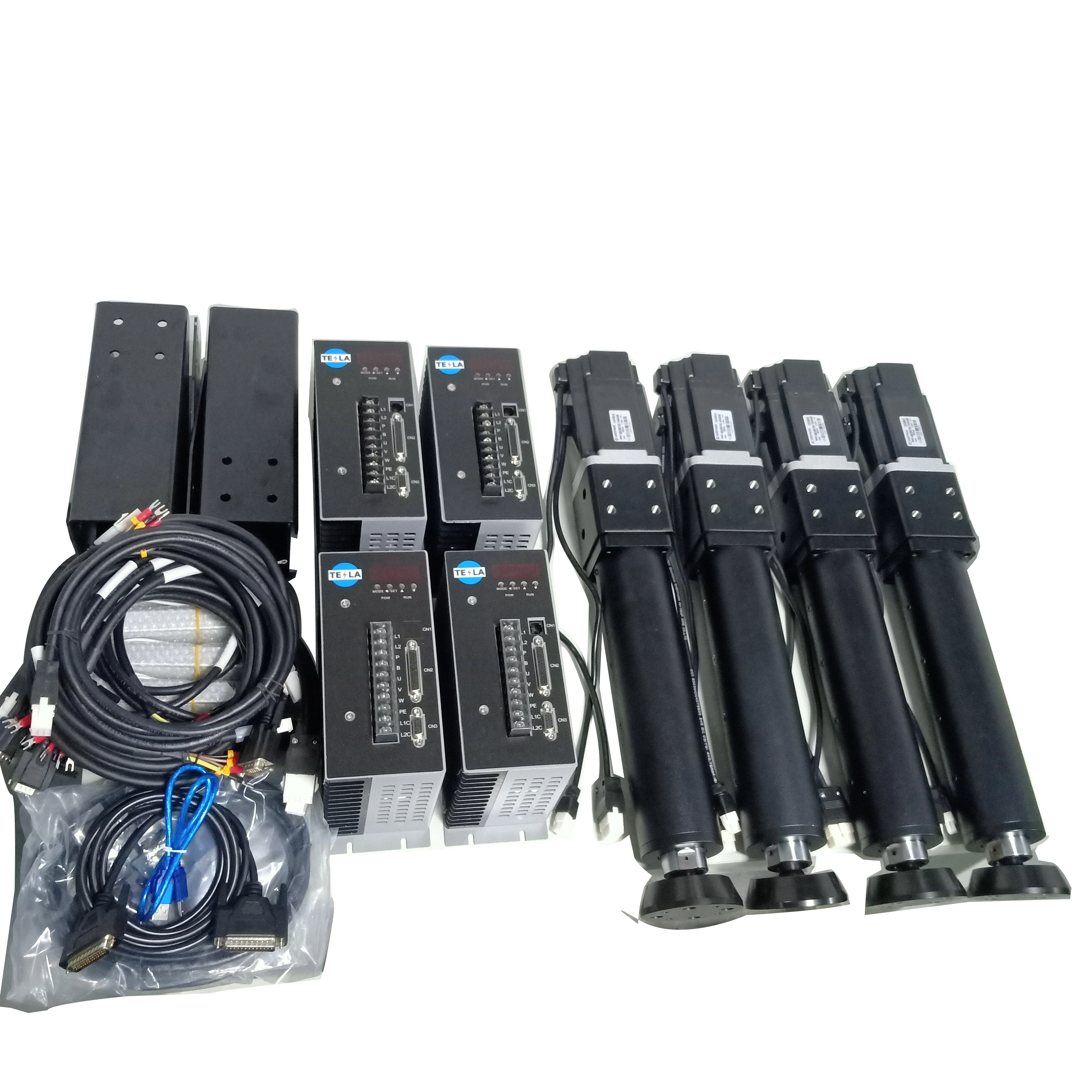 High speed axis linear actuator  Max.250mm/s 2500N servo motor 150mm stroke 4DOF kit 4 servo motor actuator  for racing games