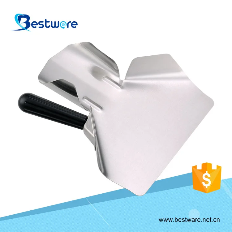 Commercial Professional Kitchen Shovel French Fry Potato Chip Stainless Steel Scoop