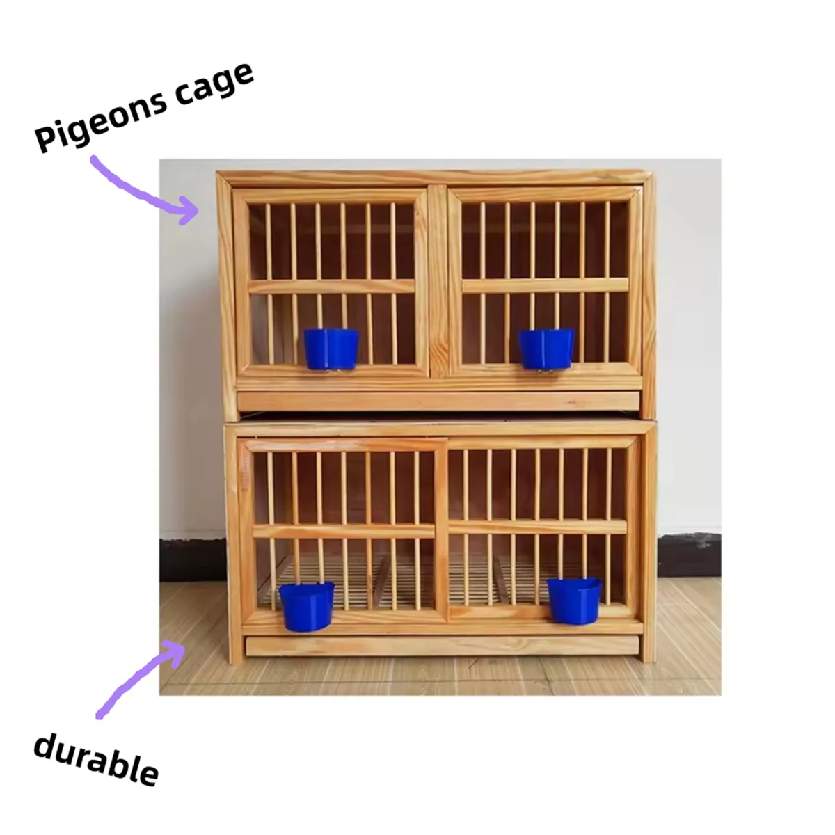 WILDMX Natural and environmentally friendly four-season commercial wooden birdhouse, pigeon cage, breeding wooden nest box