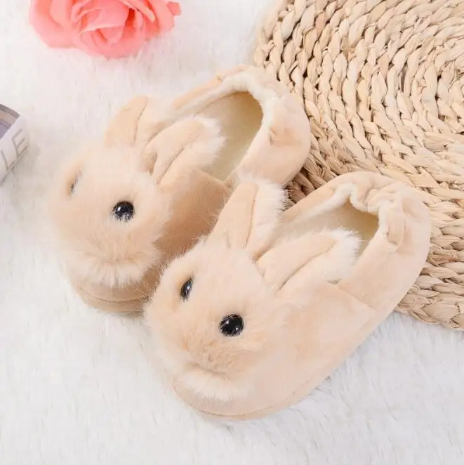 
Wholesale cute Winter Plush Animal Slippers For Kids 