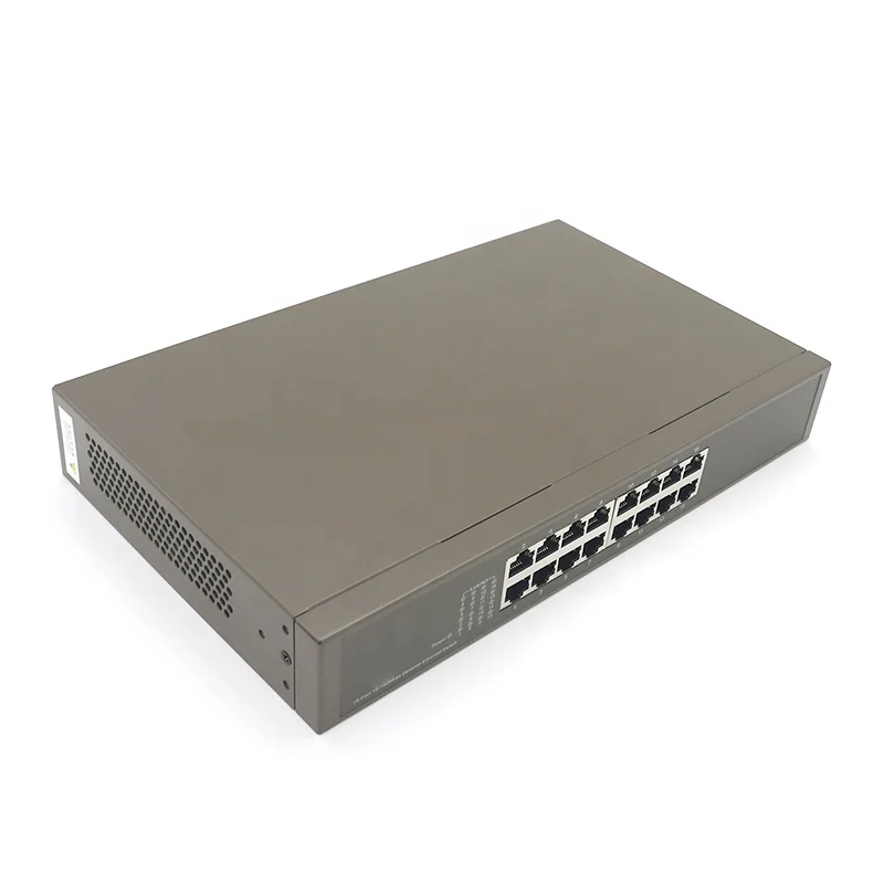 TEF1016D 16-port 10/100Mbps smart ethernet network desktop router switch China produce Wholesale Support oem