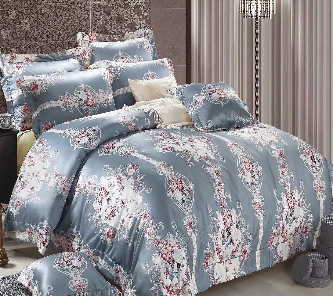 
Luxury bedding set 100% Polyester 90gsm Microfiber Comforter set- Duvet Cover Fashion Bedding Sets- 