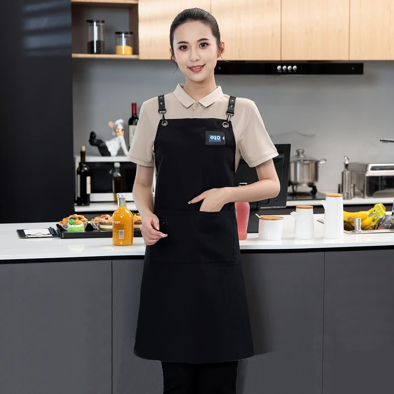 Denim Apron Embroidery Waterproof Work Tool Apron Canvas  Apron Custom Logo