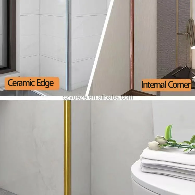 Peel and Stick PVC Flexible Wall Corner Protector Strip Decorative Edge Guards for Wall Title Cabinet