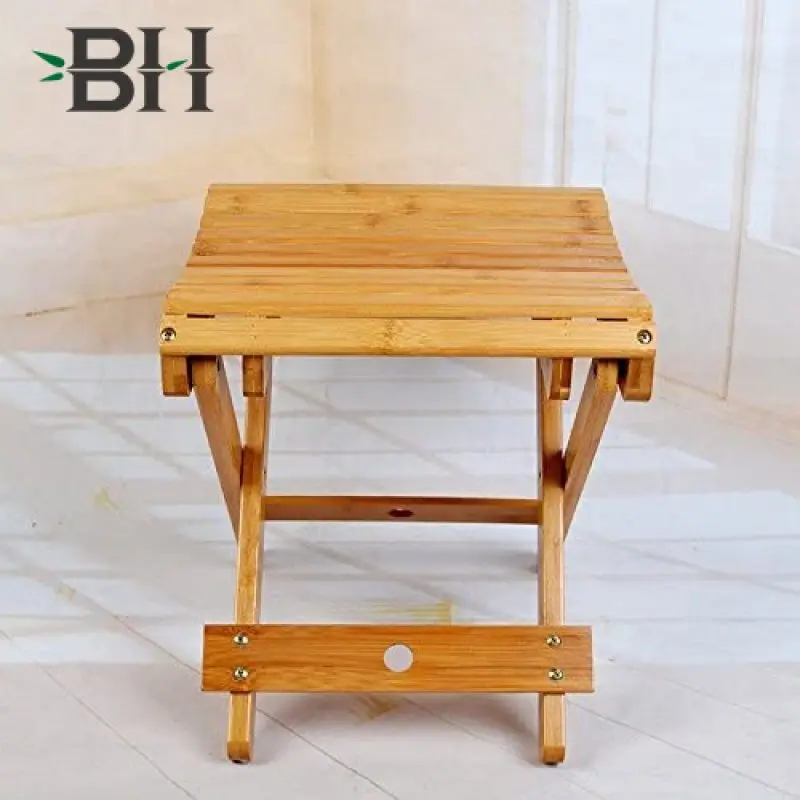 BAMBOOHOMIE фабрика бамбуковая скамья для душа складная деревянная ванная комната кемпинг стул портативный бамбуковый спа
