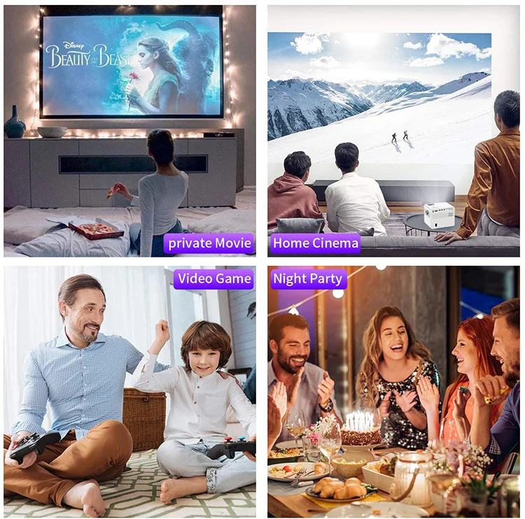 M8-G Short Throw Led Projector For Education,Business Presentation,Home Entertainment Full Hd Projector