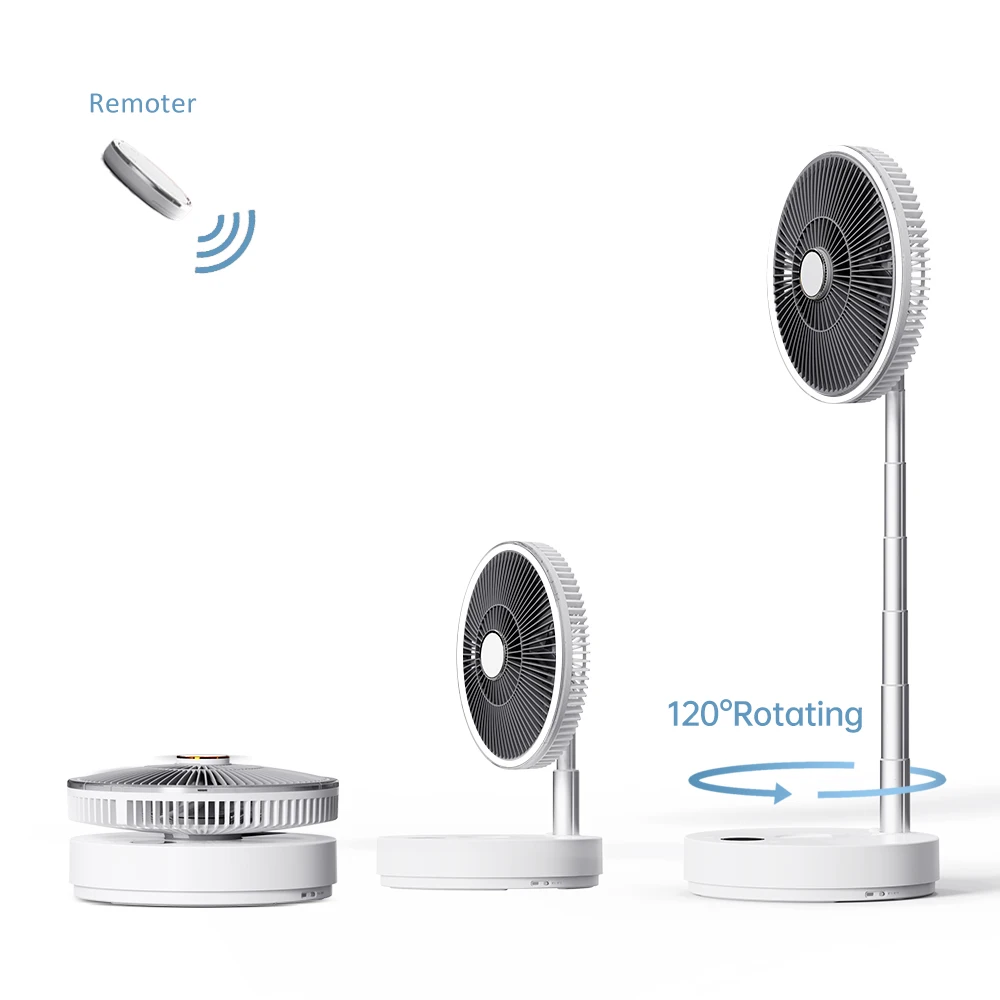 2022 new arrival Remote Control round fold/foldable/folding fan