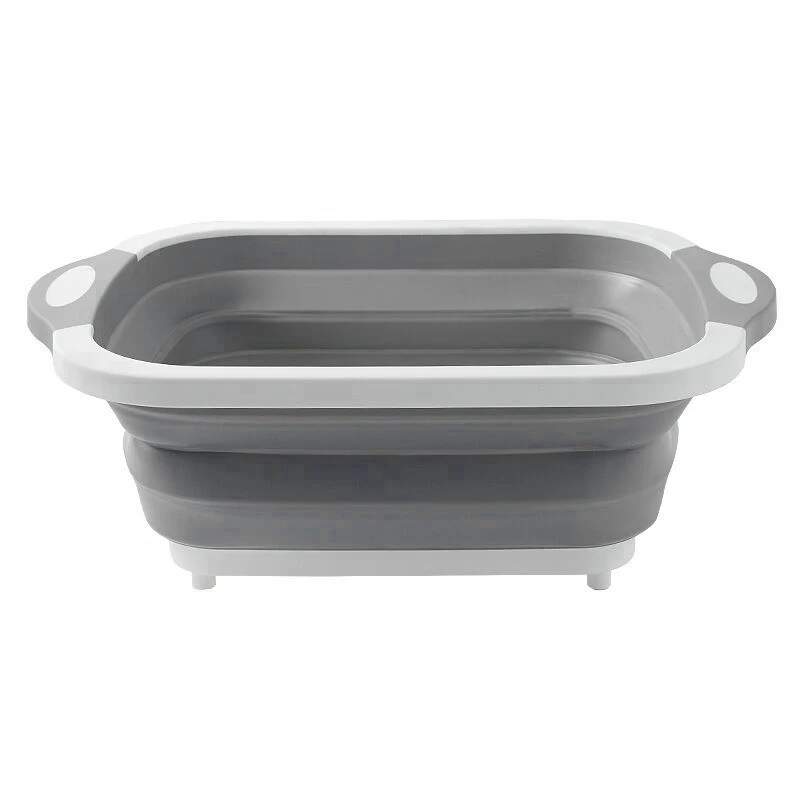 High Quality Multi-function Cutting Board With Tray Kitchen Chopping Board  Foldable Drain Basket