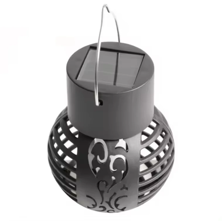 Solar Simulation Flame Lamp for Outdoor Garden Decor Waterproof Balcony Terrace Pendant Garden Light