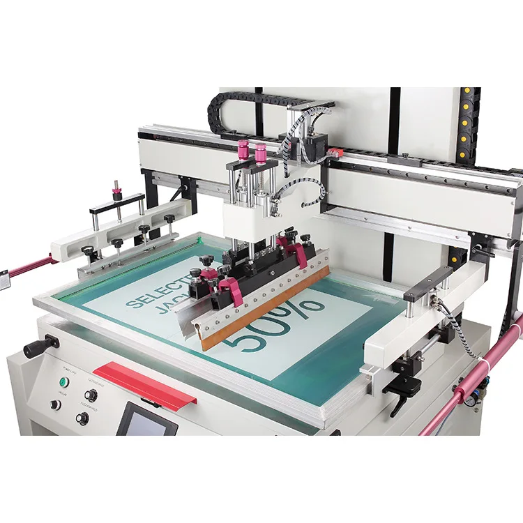 China A4 Size Semi-auto PCB/PET/PC Screen Printing Machine With Camera Registration For Sale