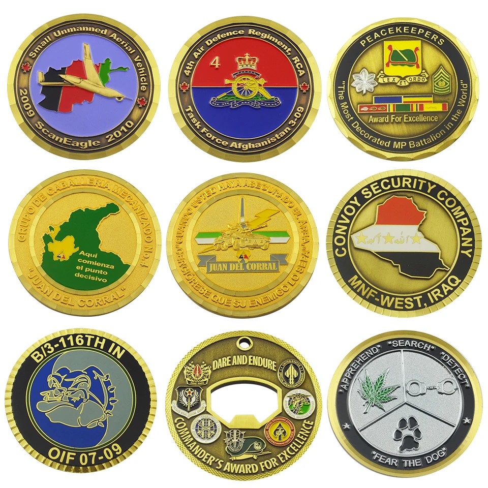 3d Metal Antique Gold Coins For Promotion