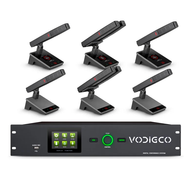 HR6320M/6320CD Full Set of Digital Conference System Microphone Conference System Host Power Amplifier Speaker Products