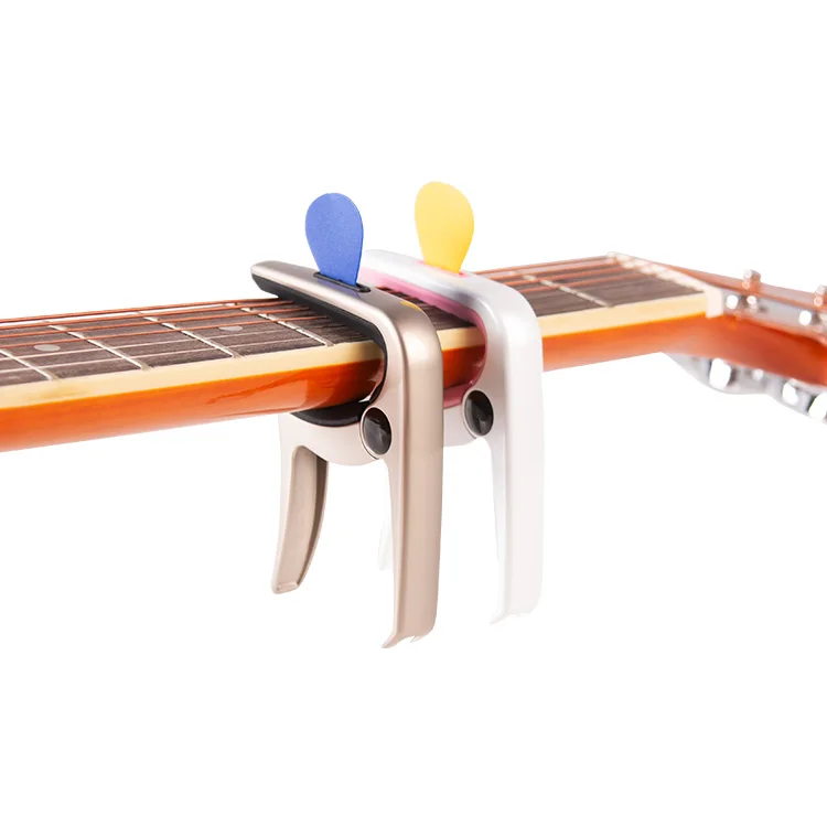 Каподастр для классической гитары BESTUS, с 3 медиаторами для акустической гитары