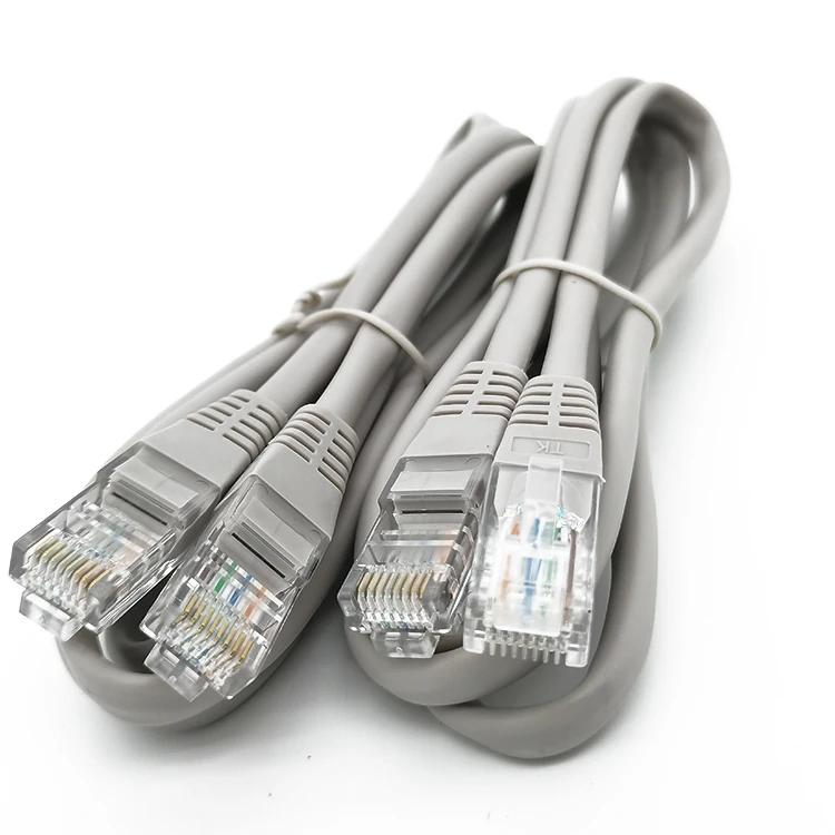 
Wholesale custom RJ45 connector CAT5E CAT6E CAT8E braided jumper Ethernet cable CAT5E 26AWG 