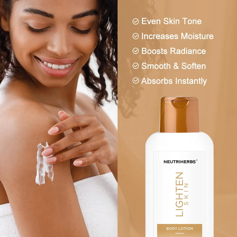 Neutriherbs crystal white brightening lightening whitening body lotion for men and women