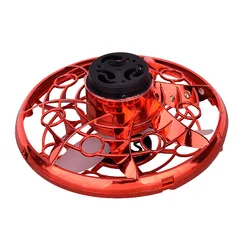 Juguetes Voladores LED Finger Fidget Drone Hand Control Spinning Top Mini Rotate Dron Tricked-out Gyro UFO Spinner Flying Toy
