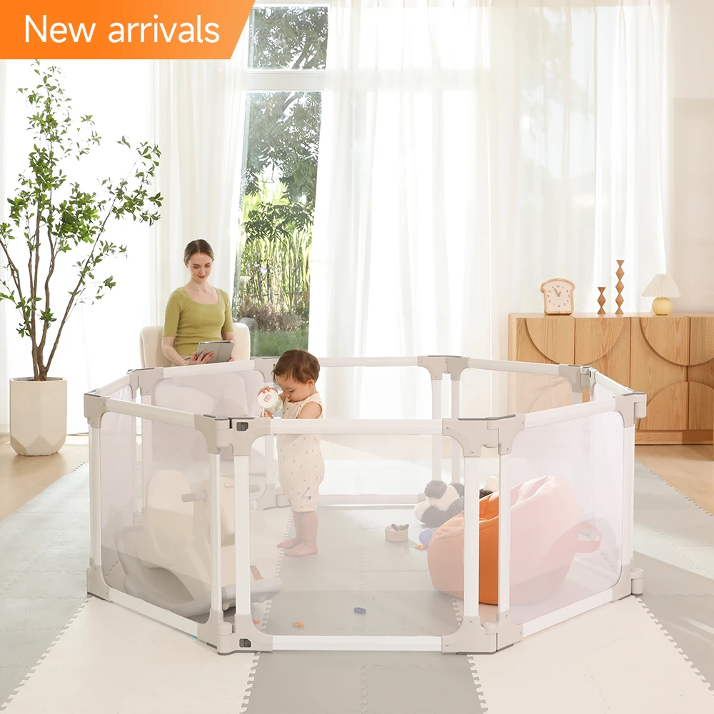 2023 New Design Multifunctional Foldable Kids Activity Center Baby Play Fence Playpen