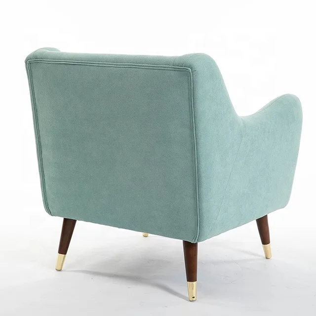 Living Room Furniture Upholstered Sofa Chair Accent Armchair Linen Leisure Single Chairs