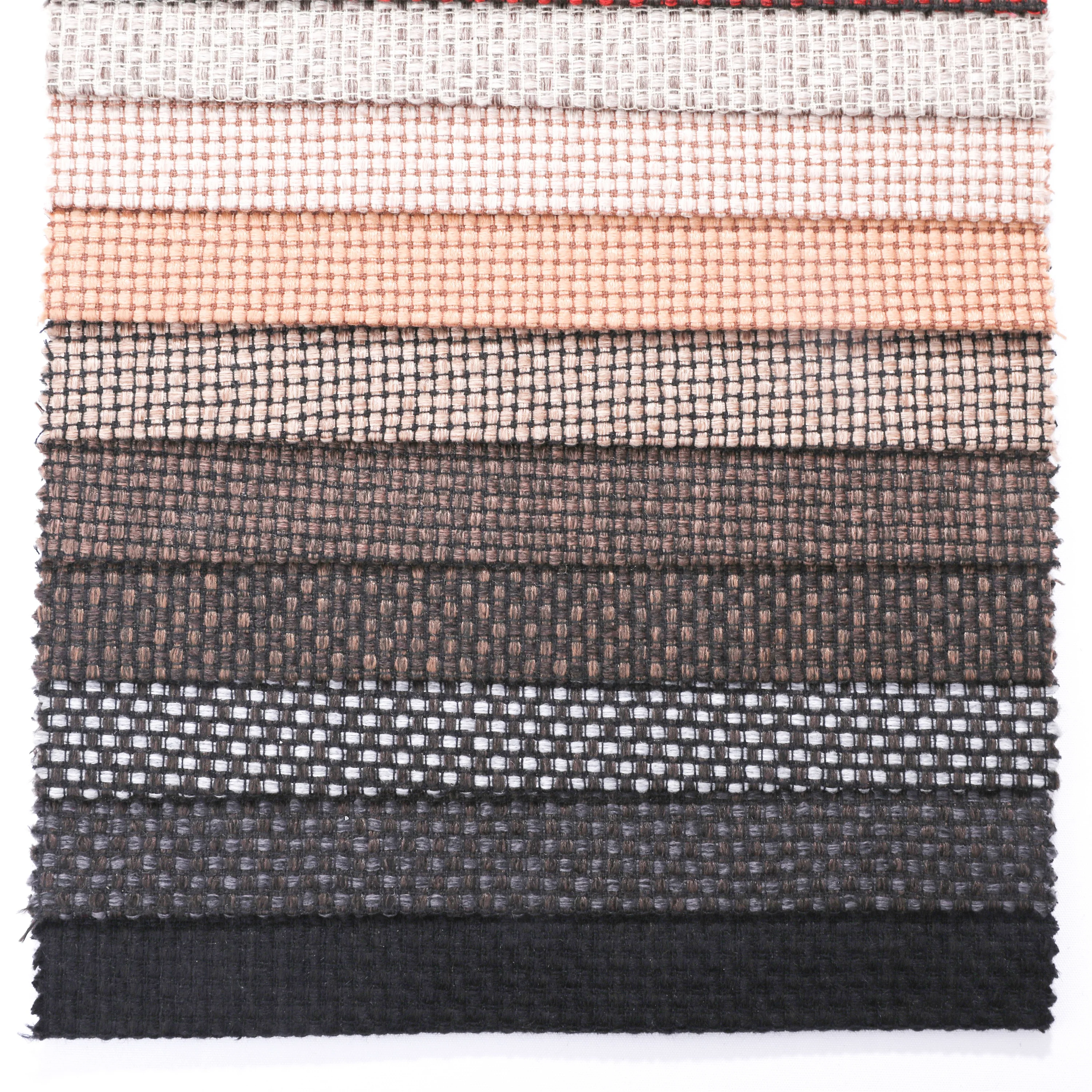 Upholstery Polyester linen look faux linen yarn dye sofa fabric cushion cover fabric furniture hometextile