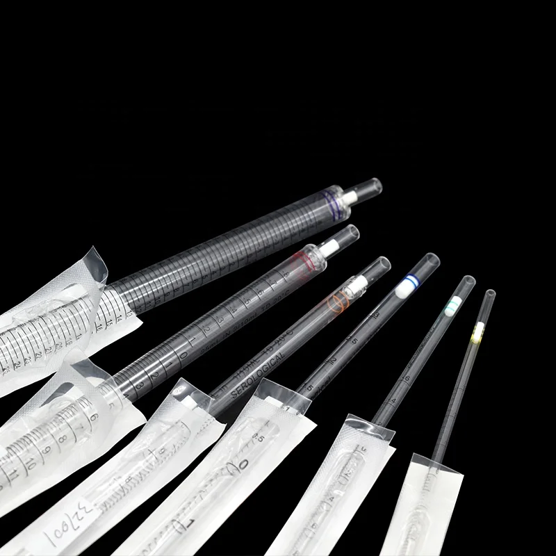 Plastic serological pipette 1ml Laboratory Wholesale Disposable 1ml Liquid Transfer Serological Pipette