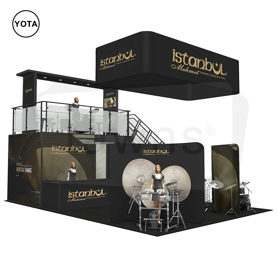 Модульная Двухуровневая алюминиевая стендовая буксировочная площадка takm 20x30 выставочный