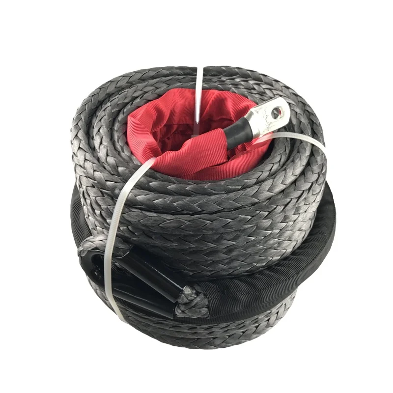 (JINLI ROPE) 10mm*10m,  12mm*20m Winch Extension Rope, Synthetic UHMWPE ROPE