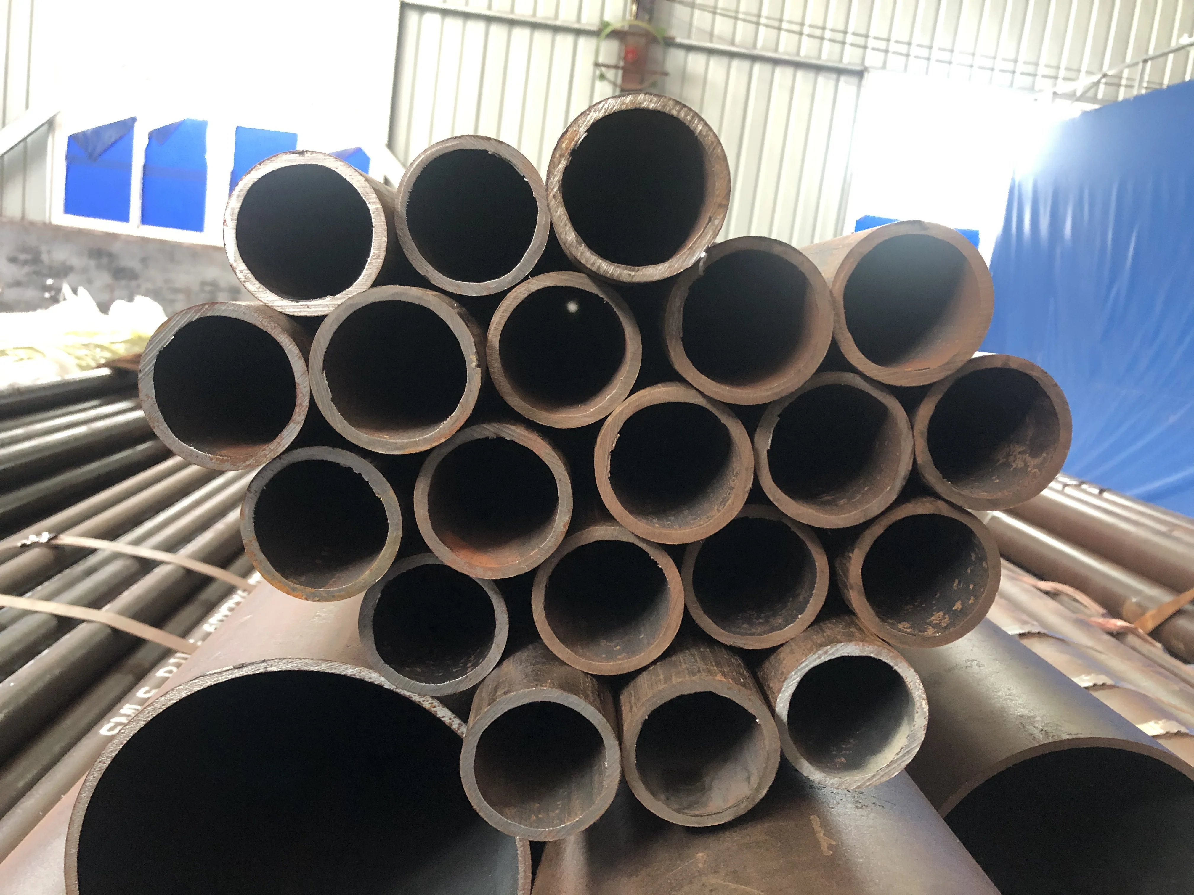 SMLS Steel Pipe Stock in Warehouse TPCO Baotou Steel Union Carbon Seamless Steel Pipe