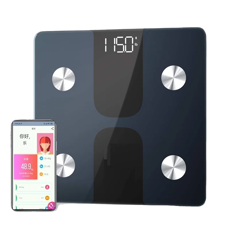 Умные цифровые весы для ванной комнаты 180 кг