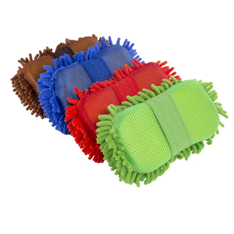 Wholesale Lint-free Scratch-free Ultra Soft Auto car wash chenille sponge cleaning chenille sponge