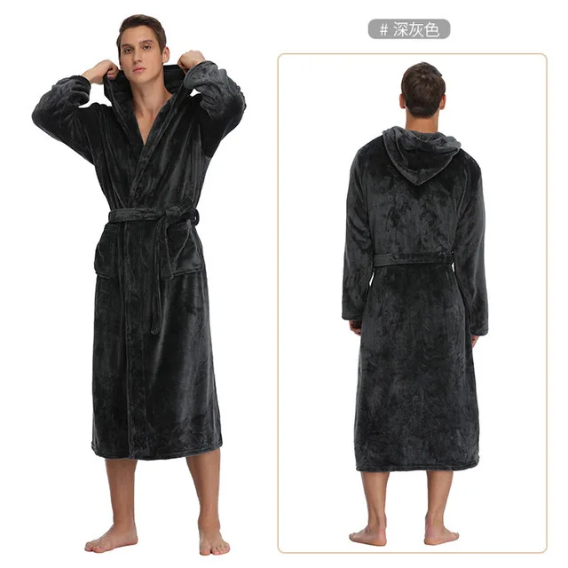 Custom Classic Design Flannel Robe Women Bathrobe Hooded Pajamas Fleece Robe with Hood