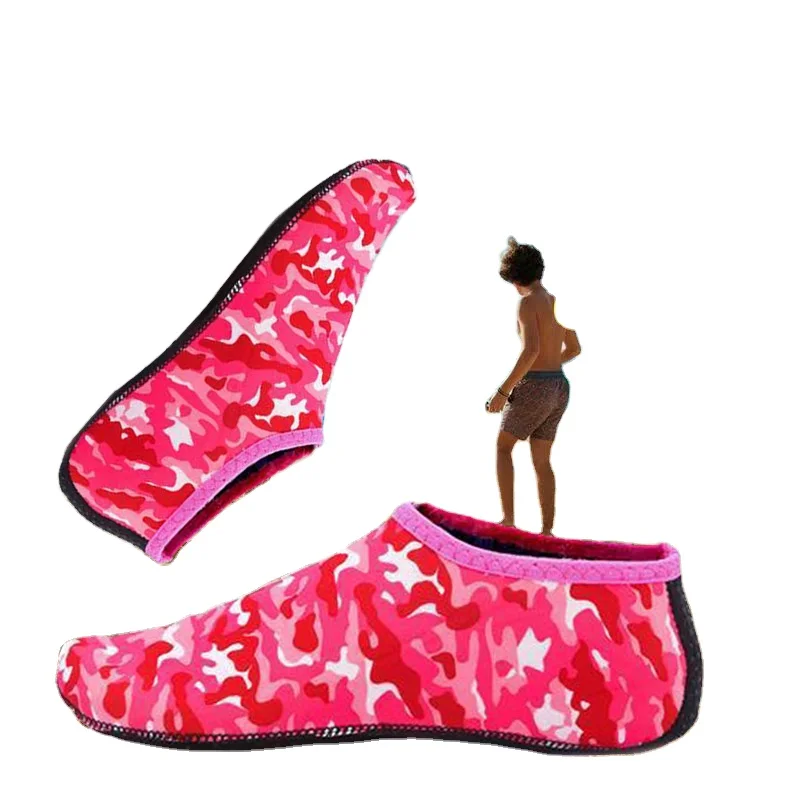 Custom Logo Adult Kids Non Slip Beach Swimming Water Skin Shoes Barefoot Quick-dry Aqua Socks Diving Beach Shoes